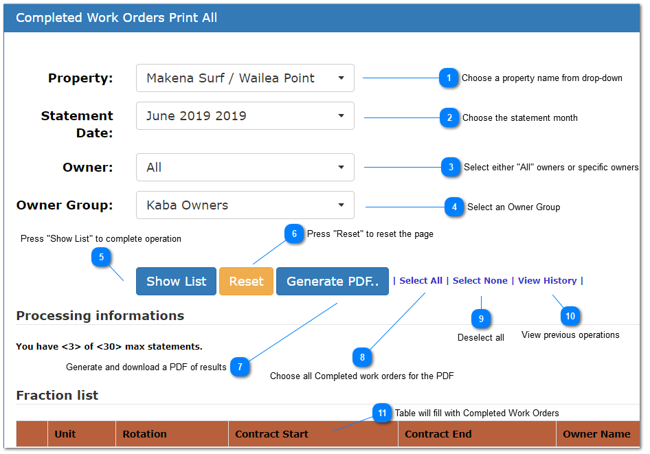 7.3 Completed Work Order Print All